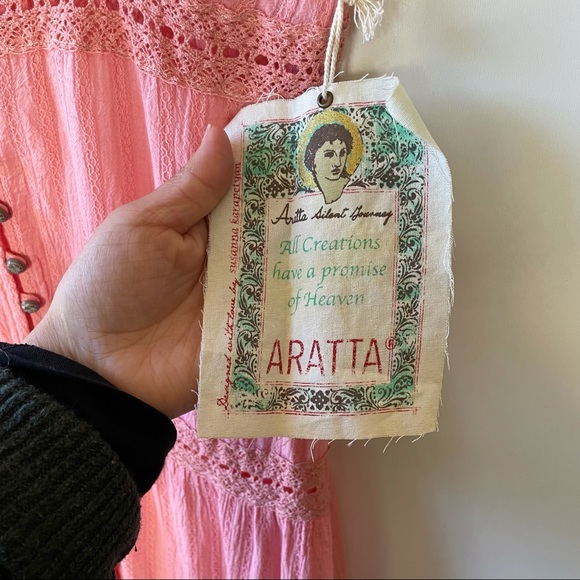 Arrata silent journey - Anthropologie bohemian pink sleeveless maxi - Picture 13 of 14